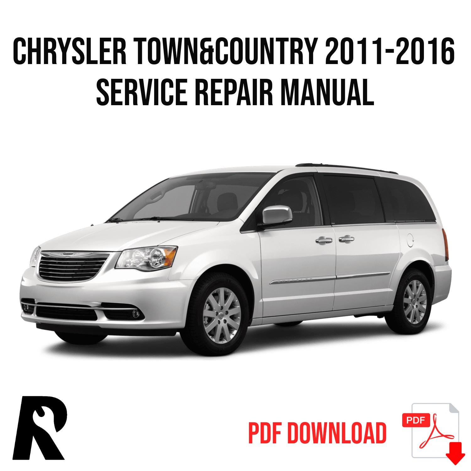 Chrysler Town &amp; Country 2011-2016 Service Manual Repair, Workshop Service Repair