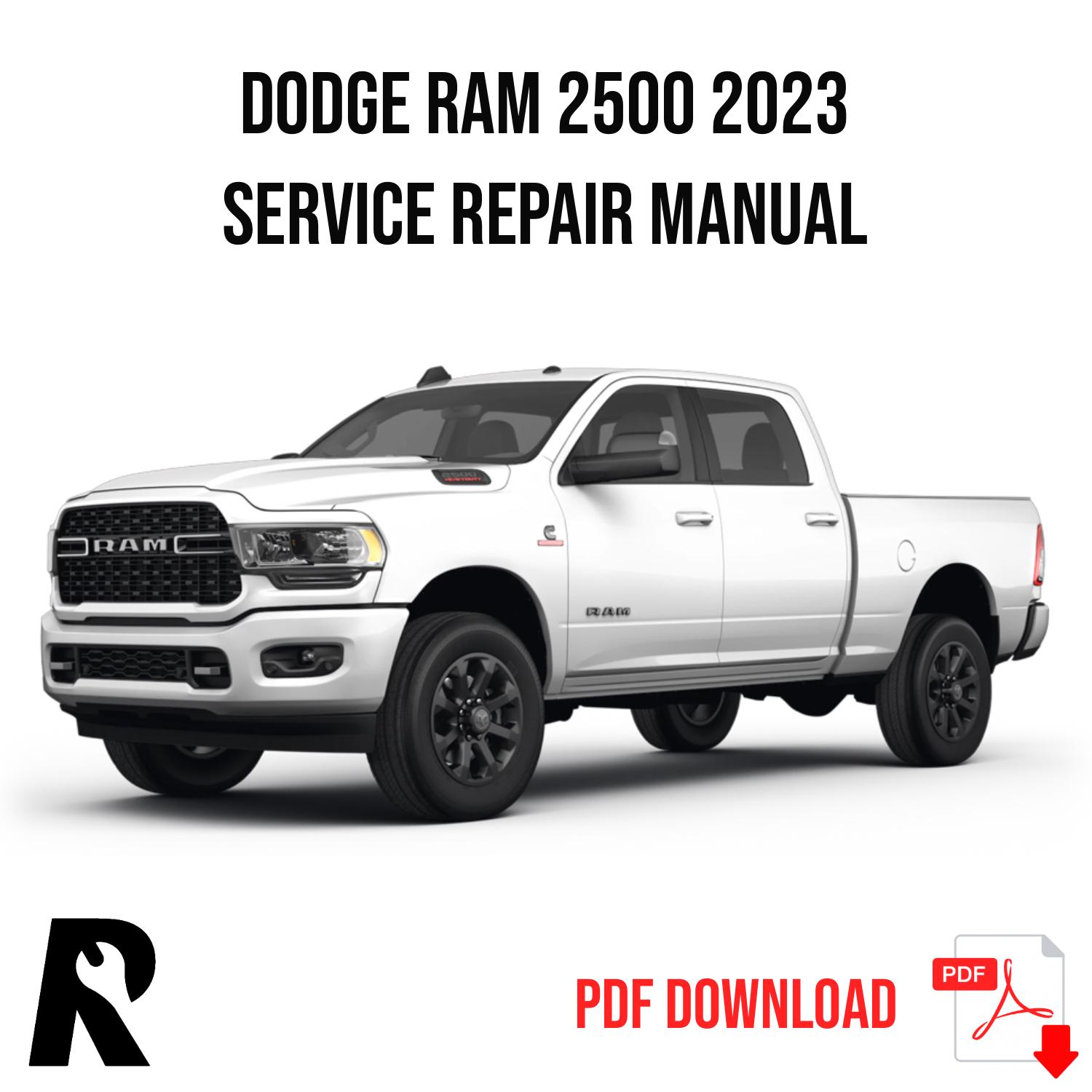 Dodge RAM 2500 2023 Service Manual Repair, Workshop Service Repair