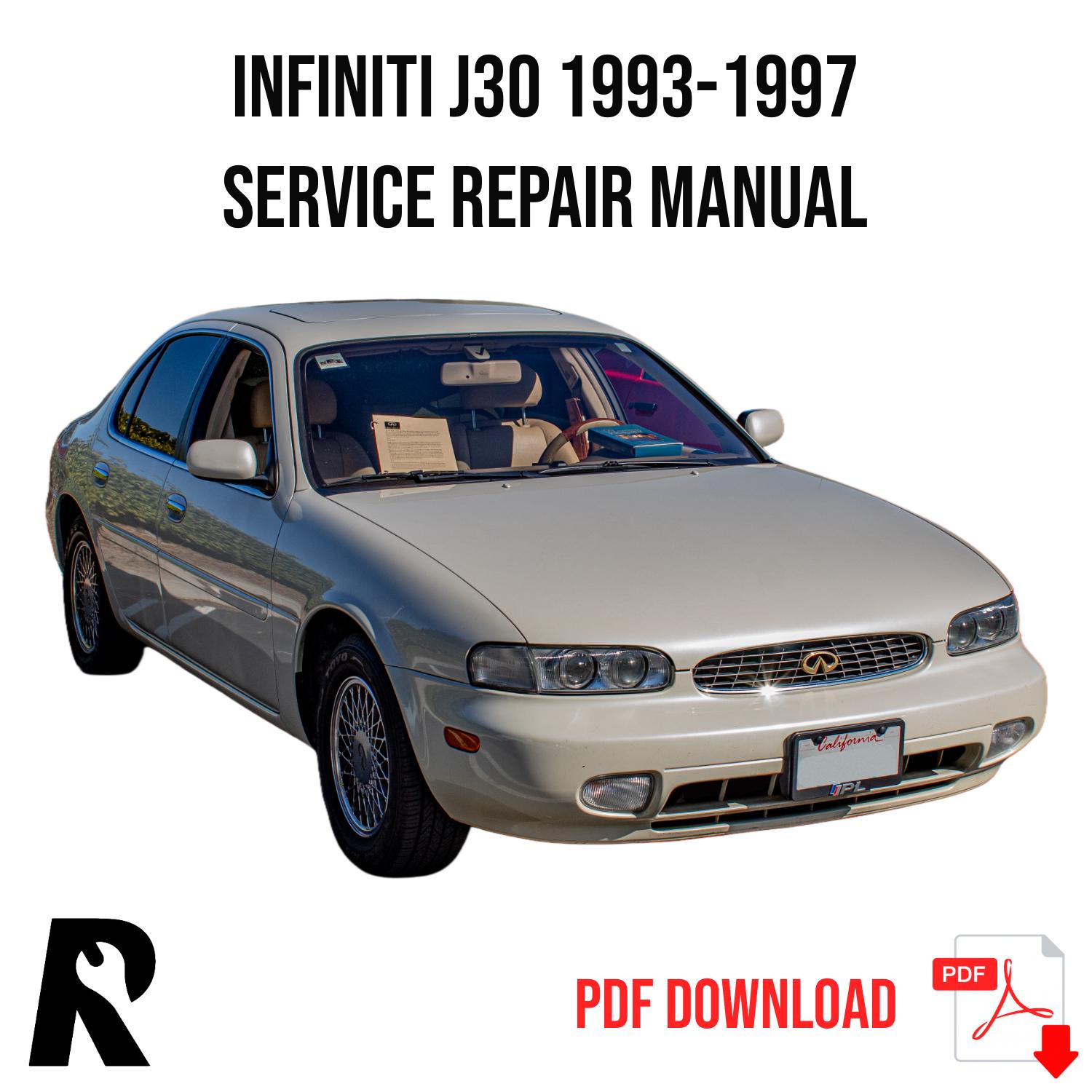 Infiniti J30 1993-1997 Service Manual Repair, Workshop Service Repair