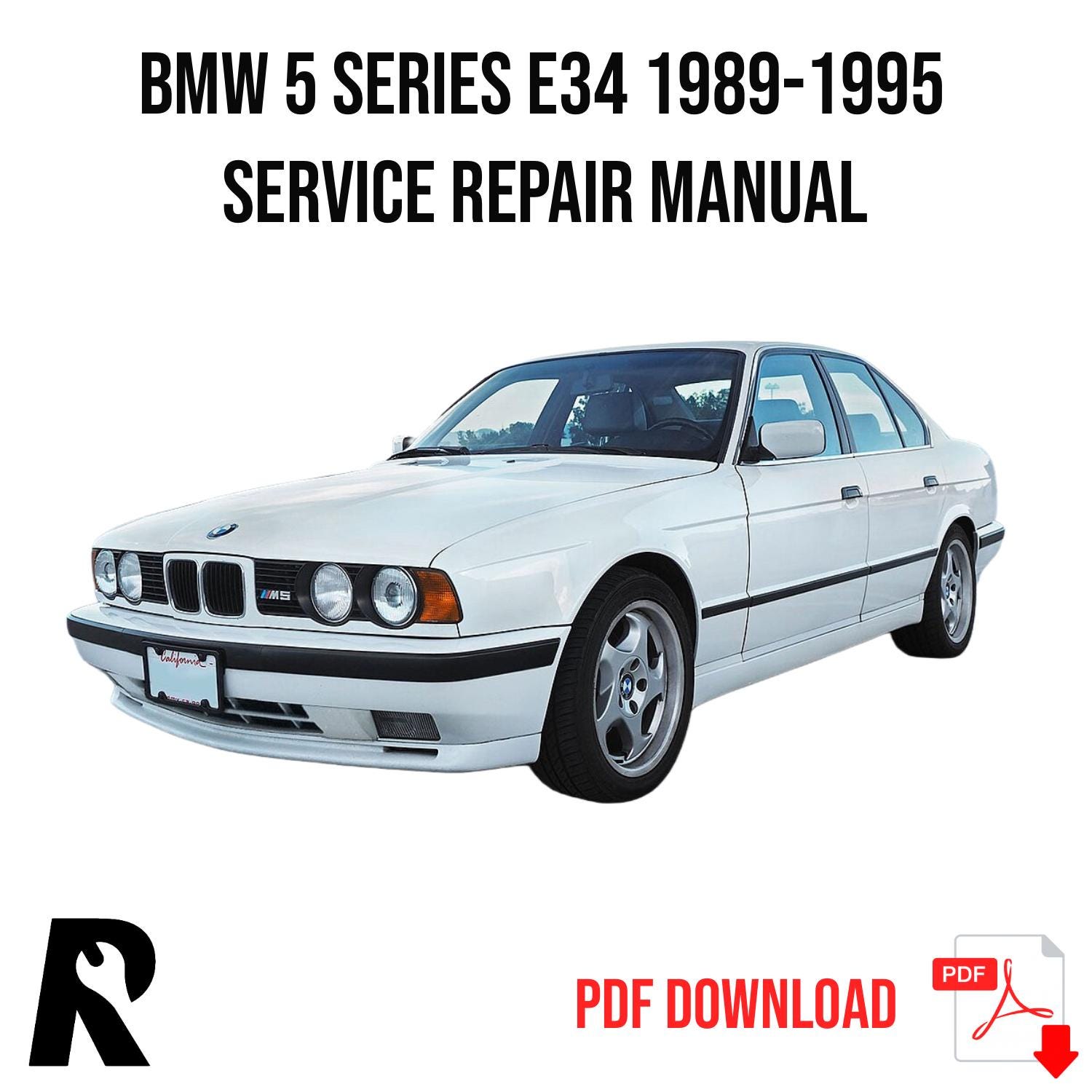 BMW E34 1989-1995 Service Manual Repair, Workshop Service Repair
