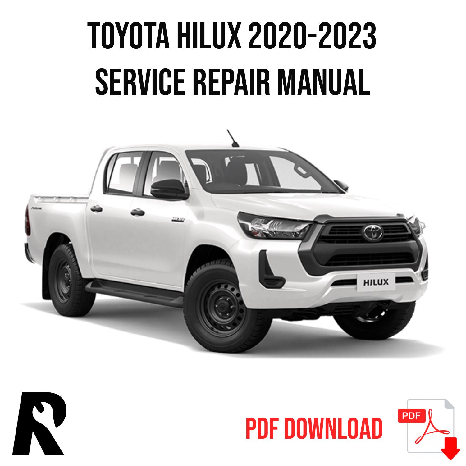 Toyota Hilux 2020-2023 Service Manual Repair, Workshop Service Repair