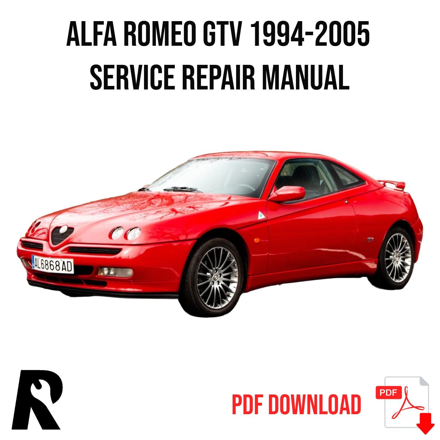Alfa Romeo GTV 1994-2005 Service Manual Repair, Workshop Service Repair