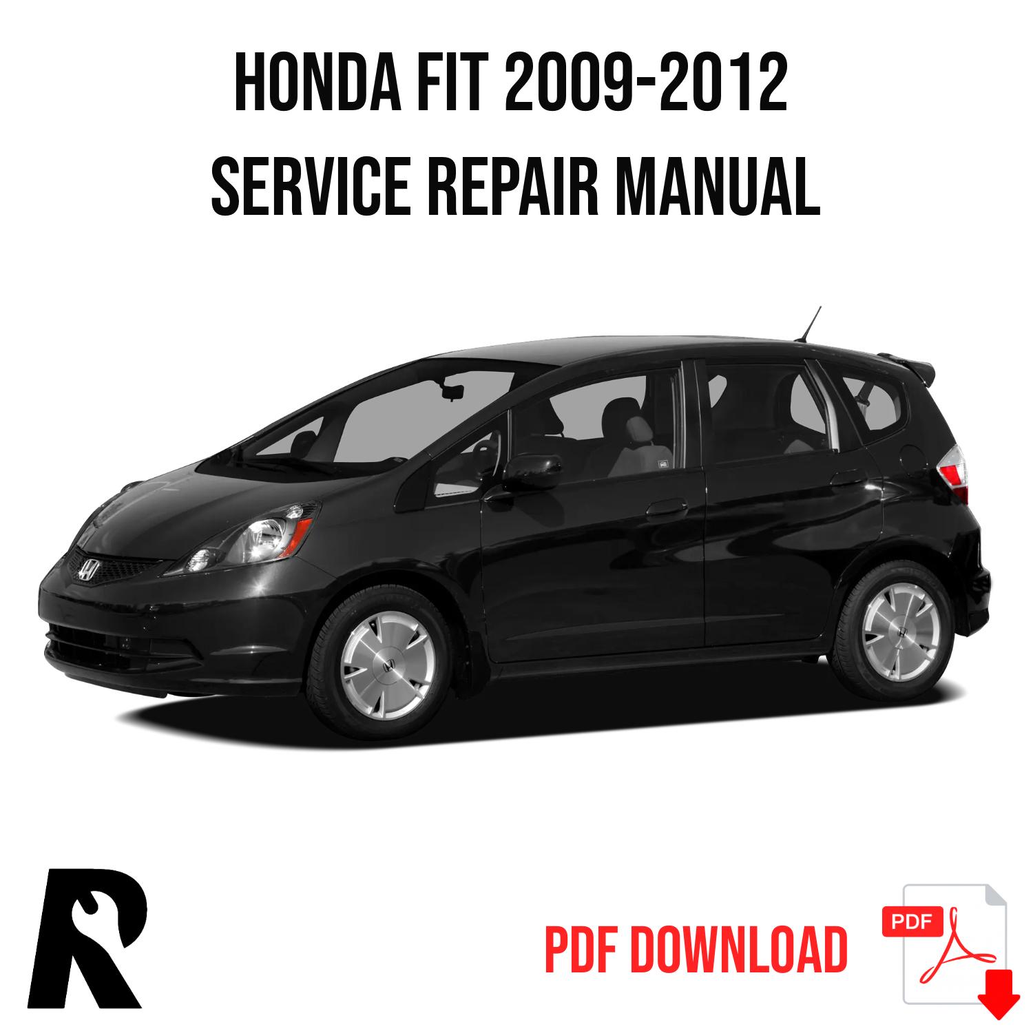 Honda Fit 2009-2012 Service Manual Repair, Workshop Service Repair