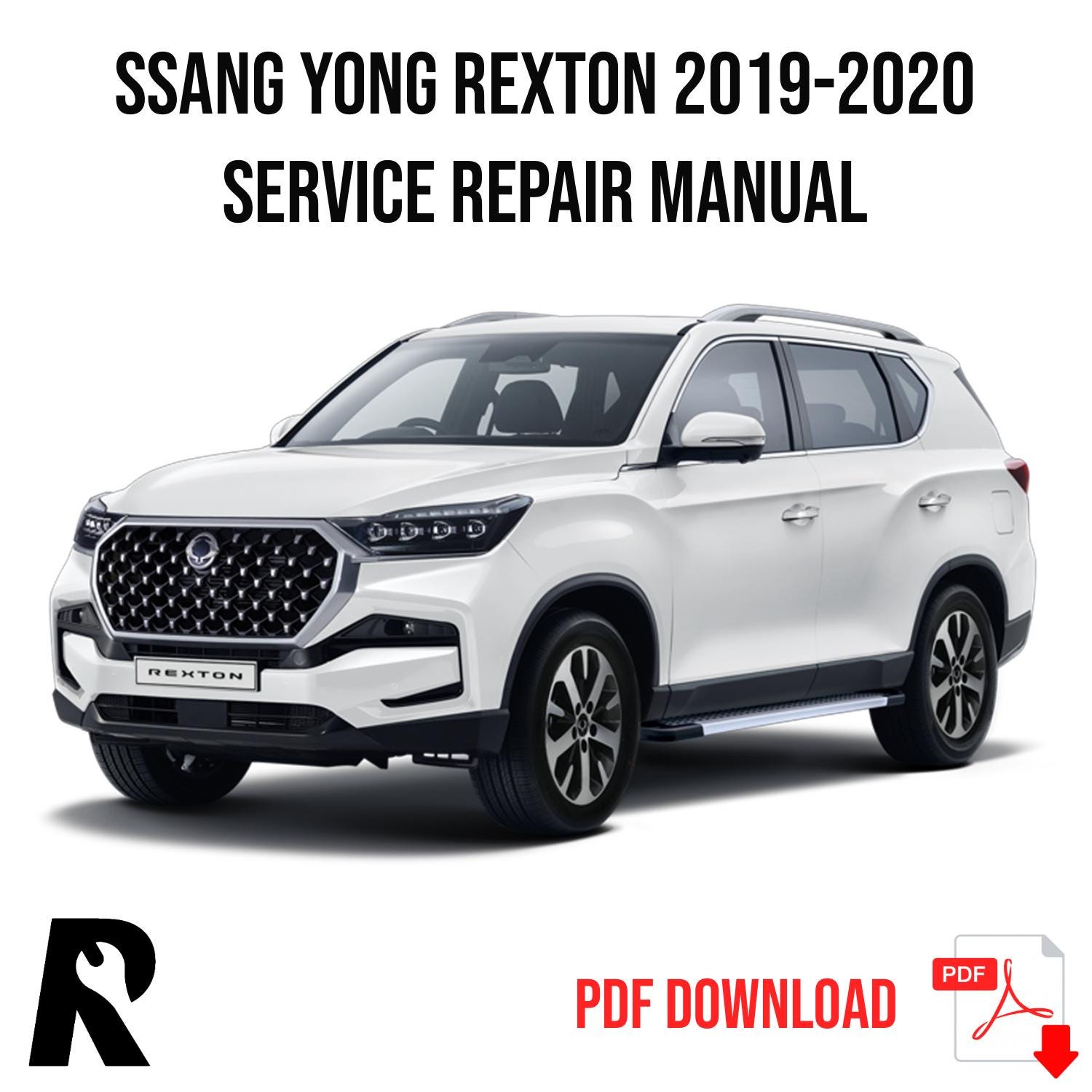 Ssang Yong Rexton Y415 2019-2020 Service Manual Repair, Workshop Service Repair