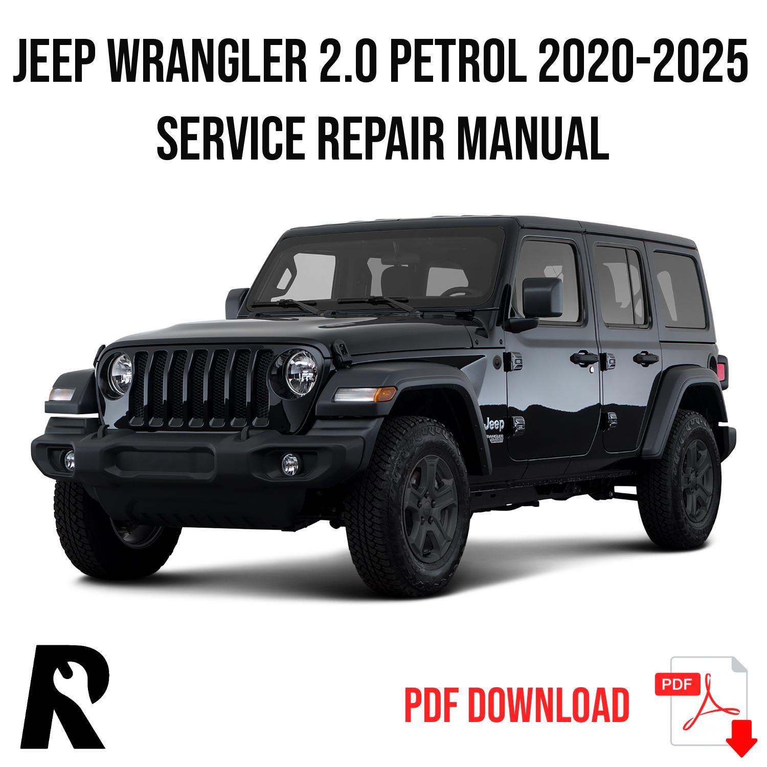 Jeep Wrangler 2020-2025 Service Manual Repair, Workshop Service Repair