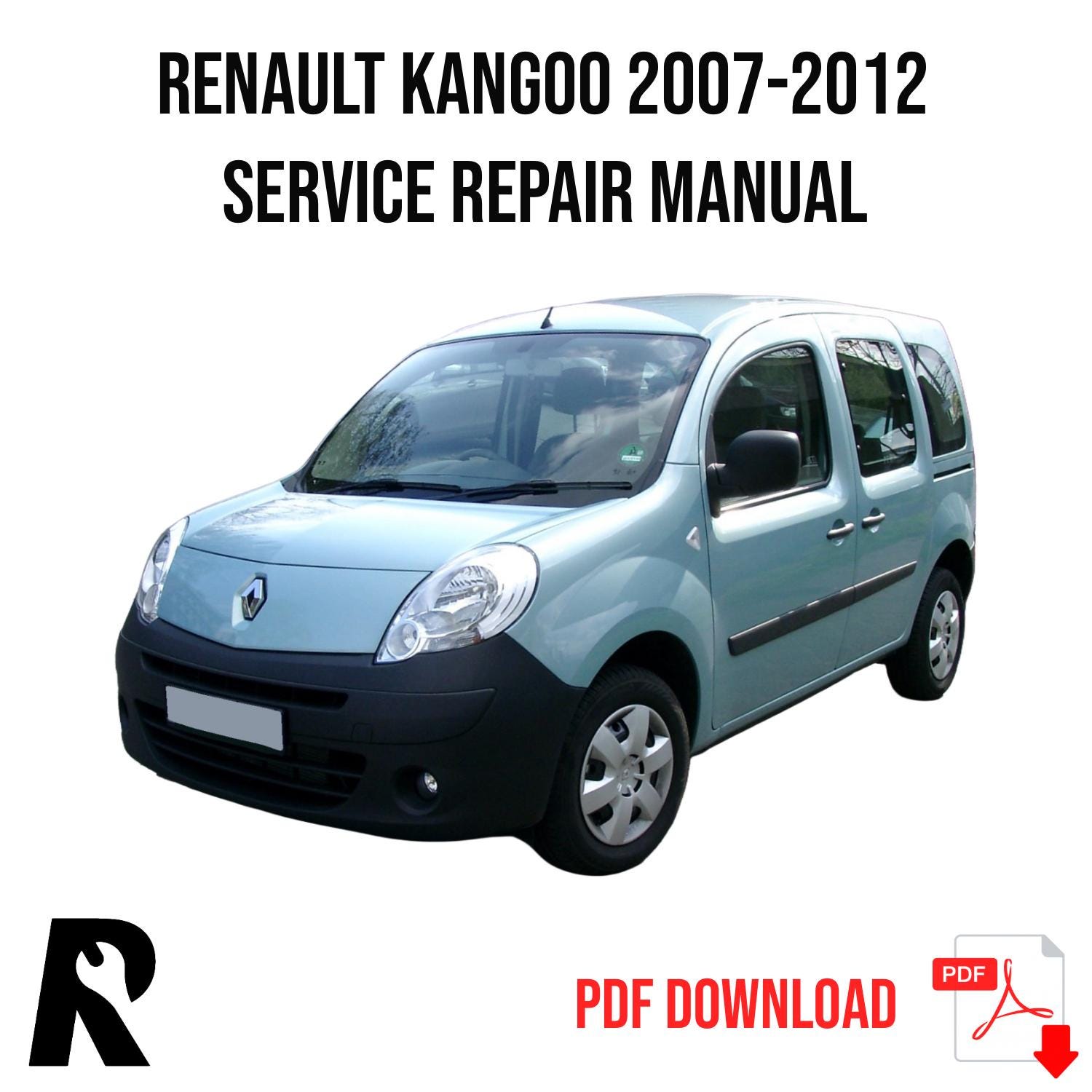 Renault Kangoo 2007-2012 Service Manual Repair, Workshop Service Repair