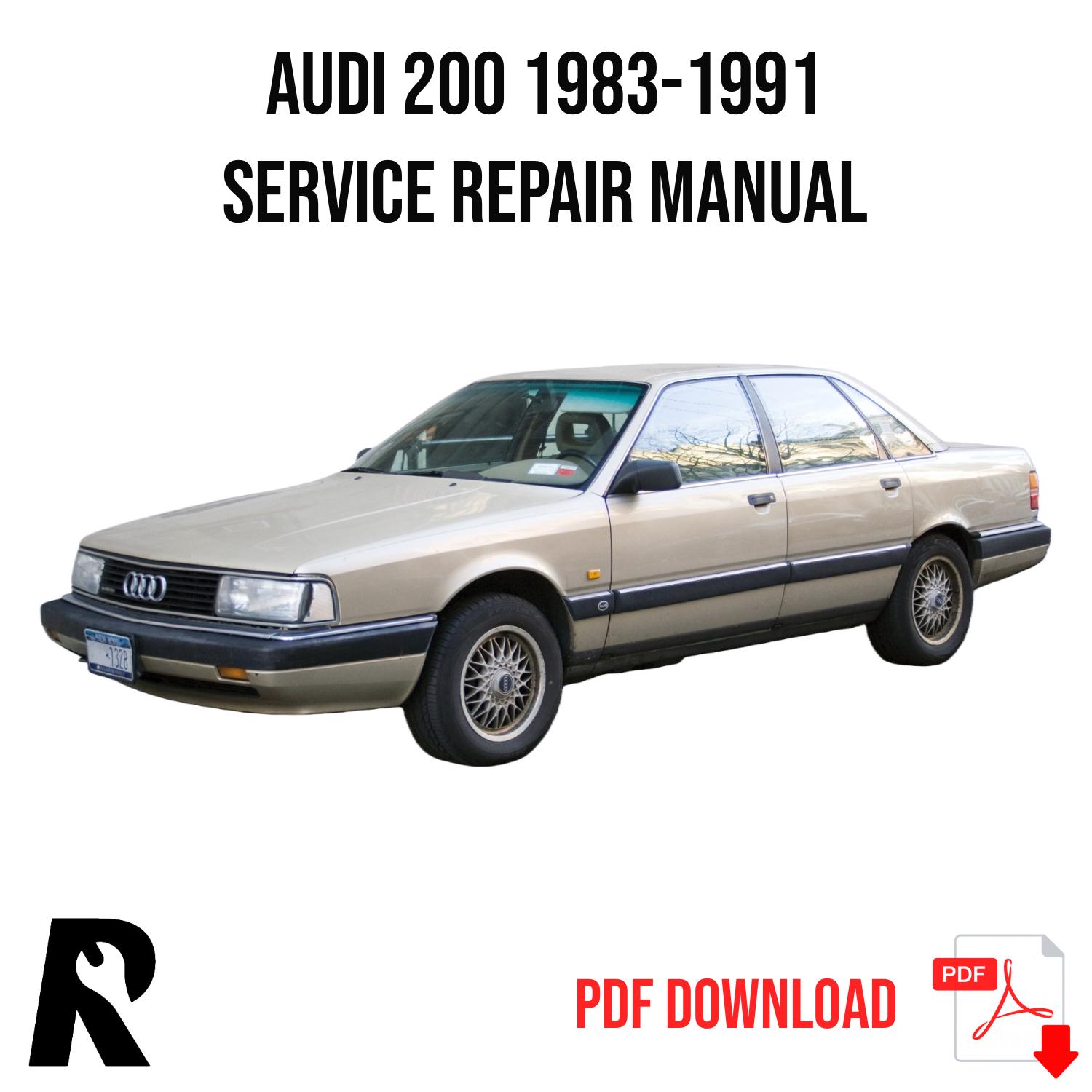 Audi 200 1983-1991 Service Manual Repair, Workshop Service Repair
