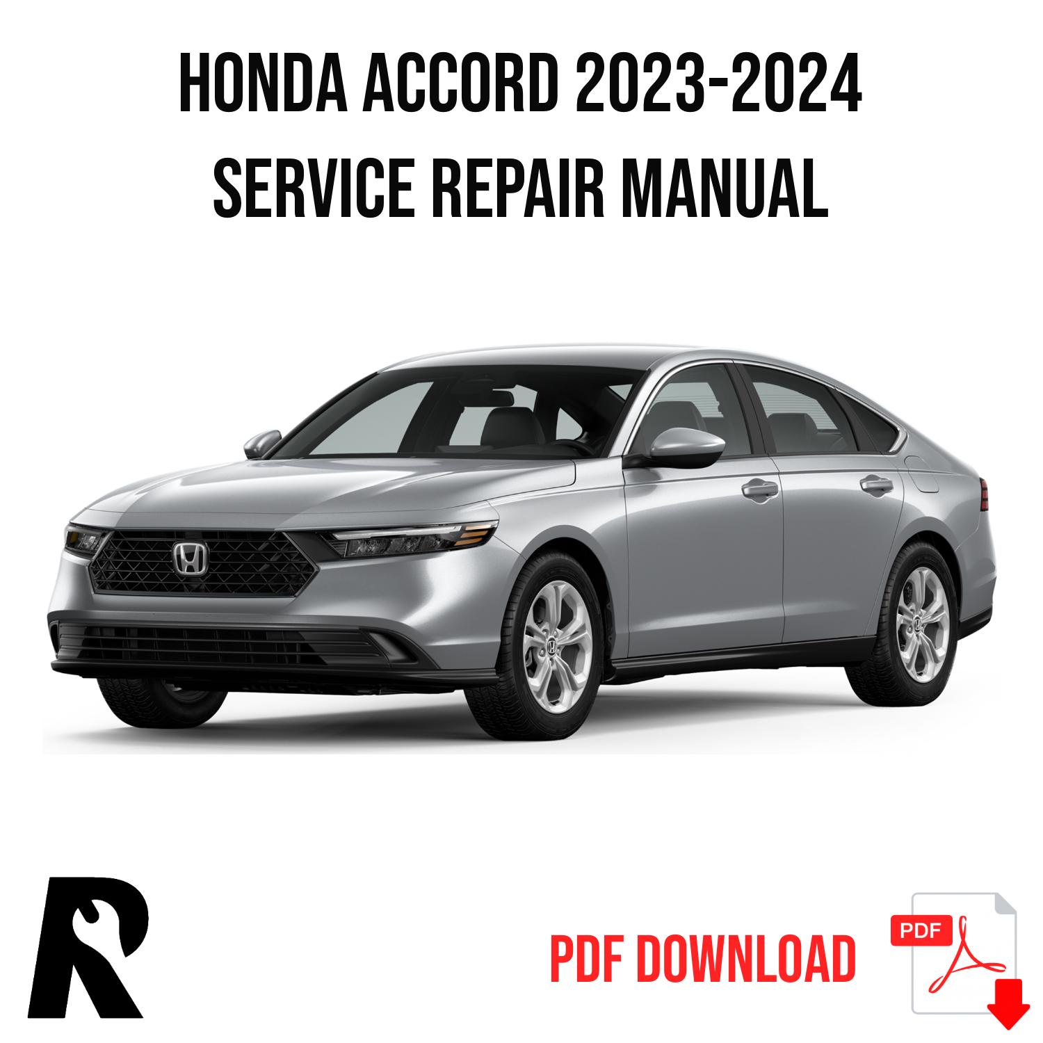 Honda Accord 2023-2024 Service Manual Repair, Workshop Service Repair