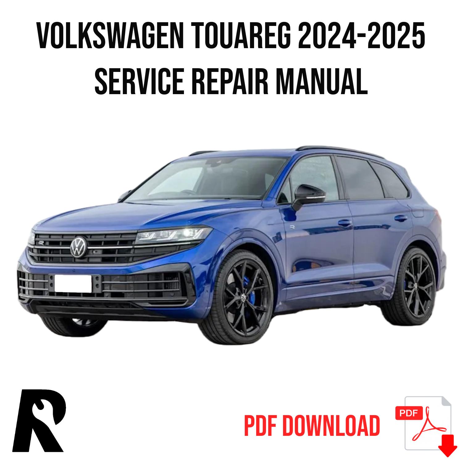 Volkswagen Touareg 2024-2025 Service Manual Repair, Workshop Service Repair