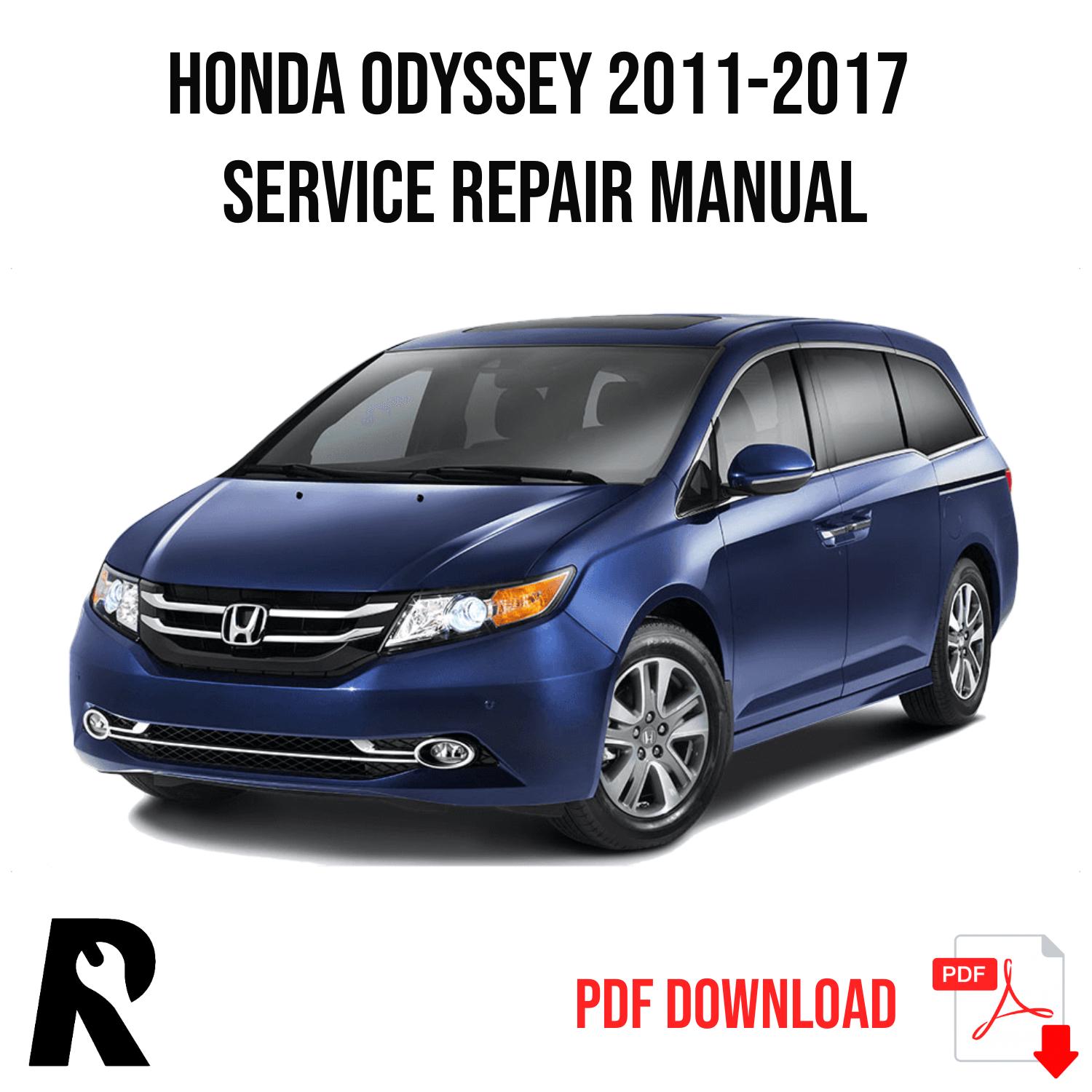 Honda Odyssey 2011-2017 Service Manual Repair, Workshop Service Repair