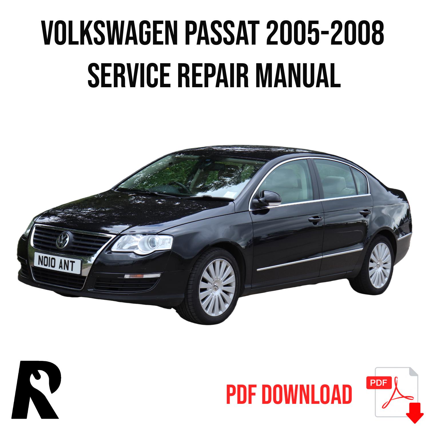 Volkswagen Passat 2005-2008 Service Manual Repair, Workshop Service Repair