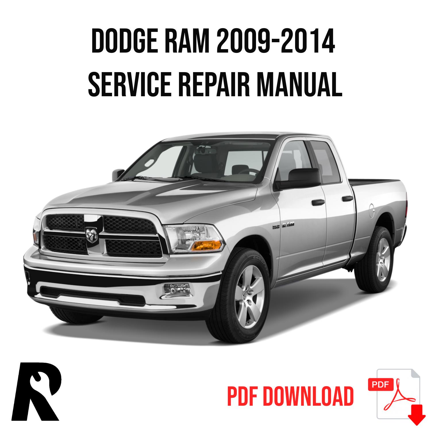 Dodge RAM 1500 2009-2014 Service Manual Repair, Workshop Service Repair