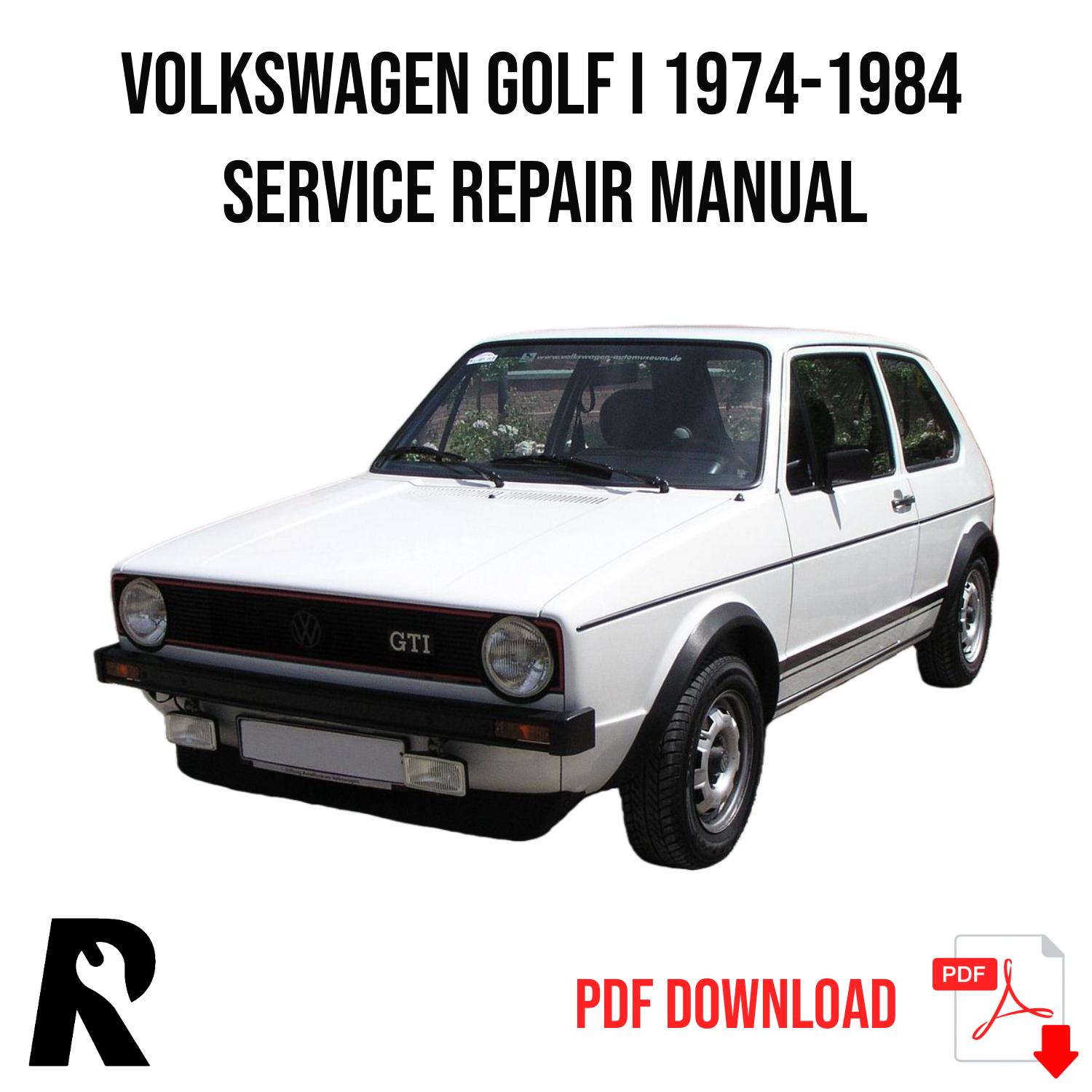 Volkswagen Golf 1974-1984 Service Manual Repair, Workshop Service Repair