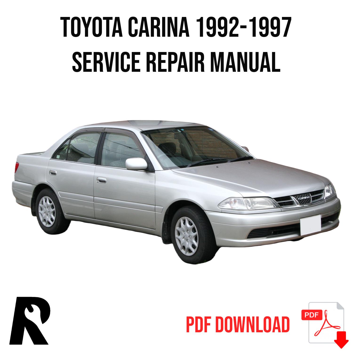 Toyota Carina 1992-1997 Service Manual Repair, Workshop Service Repair