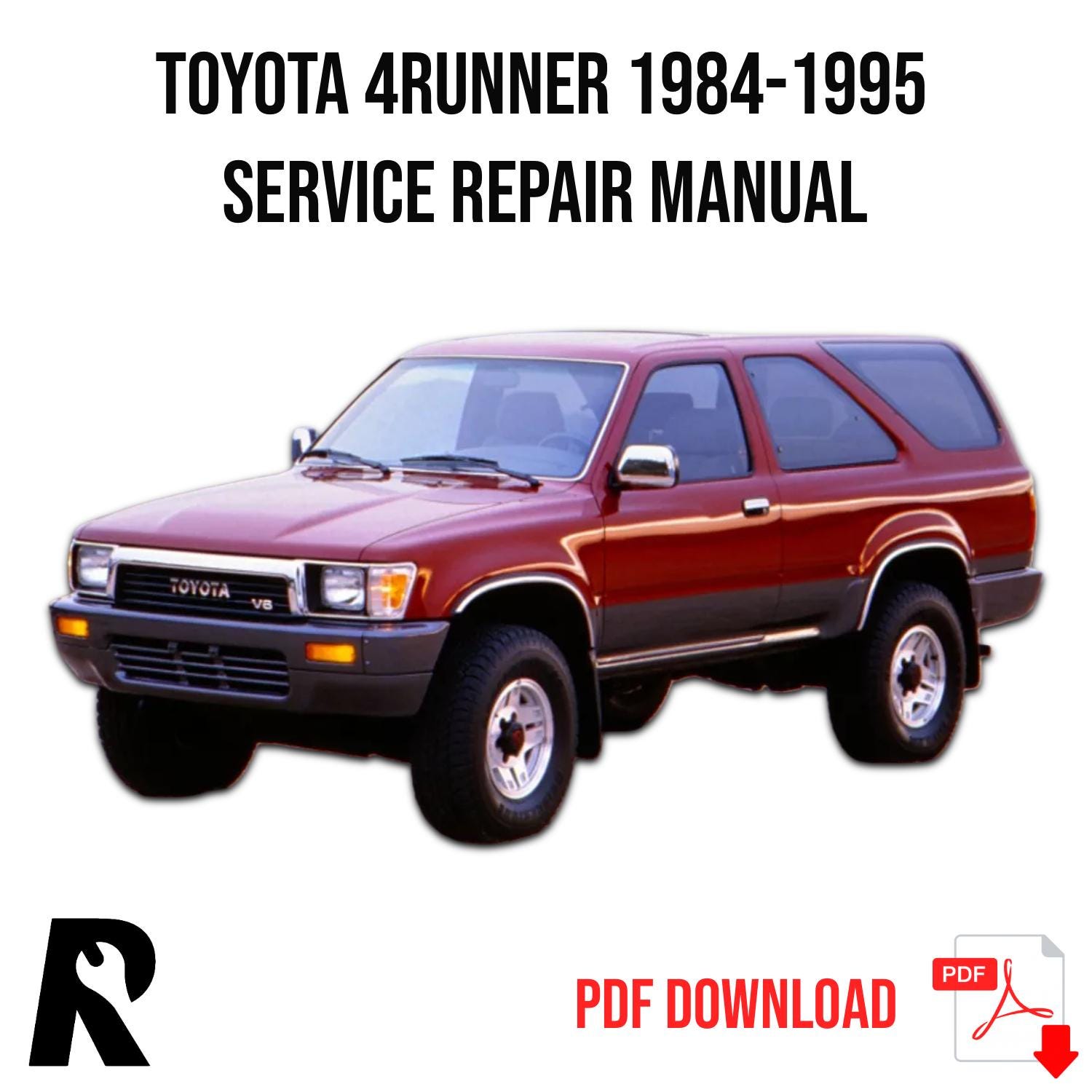 Toyota 4Runner 1984-1995 Service Manual Repair, Workshop Service Repair