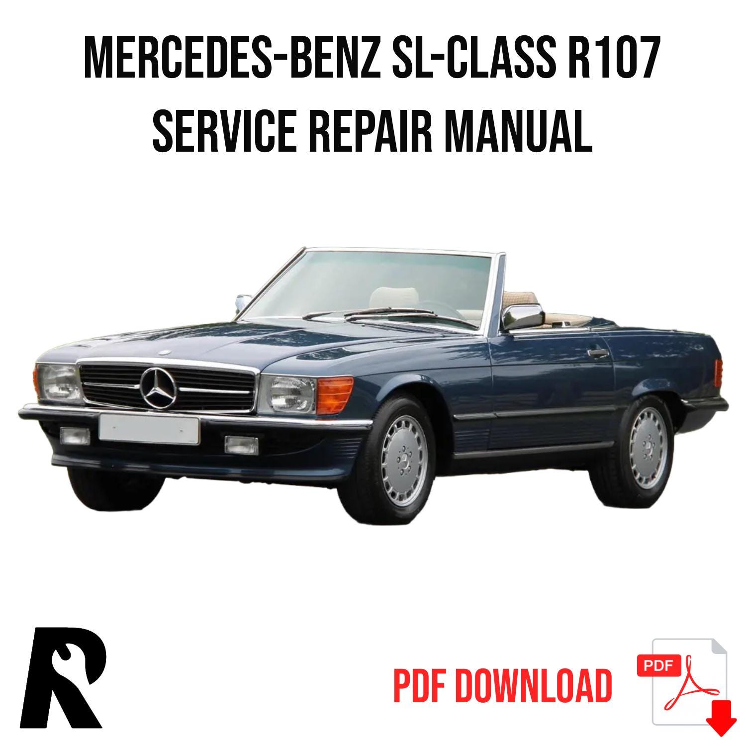 Mercedes-Benz SL R107 Service Manual Repair, Workshop Service Repair