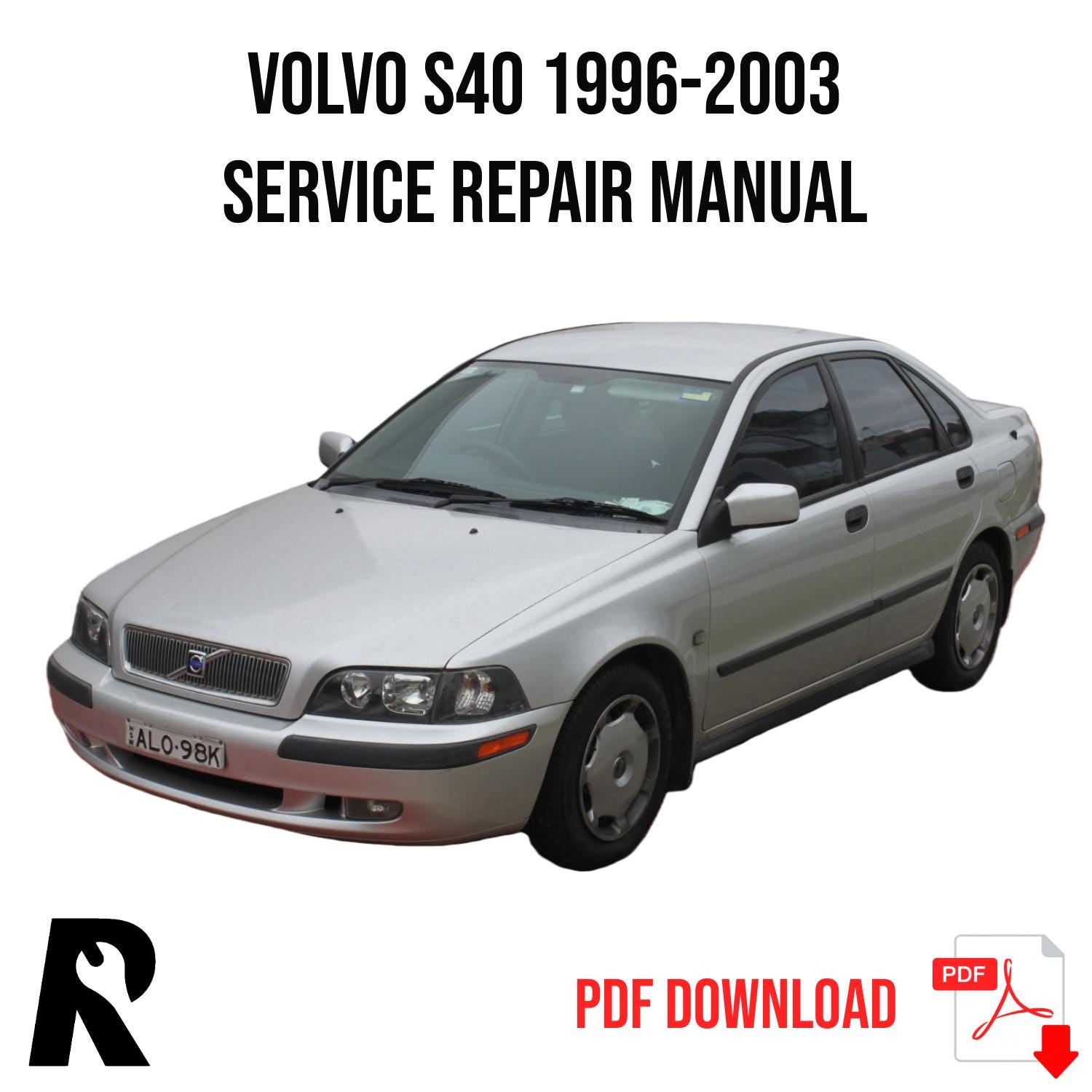 Volvo S40 1996-2003 Service Manual Repair, Workshop Service Repair