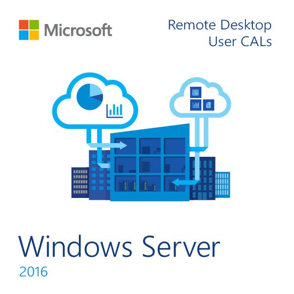 Microsoft Windows Server 2016 Remote Desktop 10 User CALs